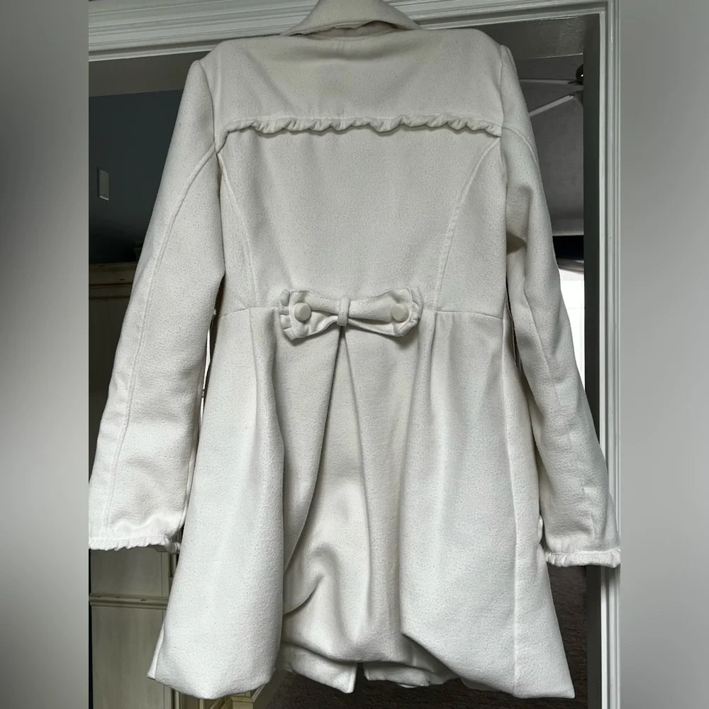 Candie's Ruffed Pea Coat. - Picture 4 of 9